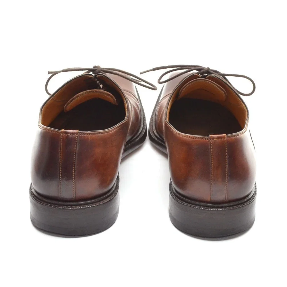 Men Magnanni Jaxton Burnished Brown Cap Toe Oxfords 41